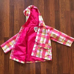 2/$10 Girl’s 4 Osh Kosh B’Gosh Gingham Rain Coat
